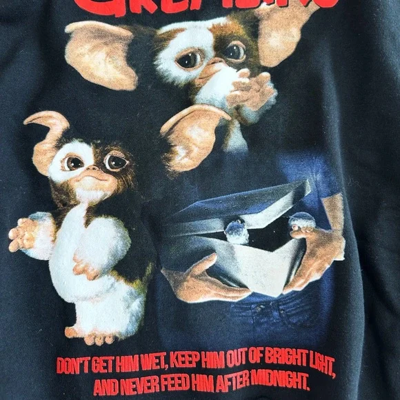 NEW Hot Topic Gremlins Cropped Long Sleeve Hoodie - Picture 5 of 8